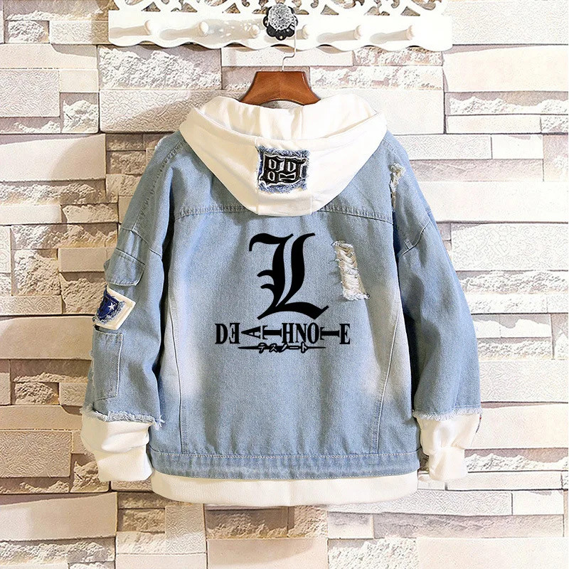Patchwork Jean Jacket - CyAnime Attack on Titan Unisex Streetwear