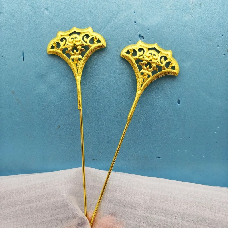 Vintage Fashion Revival - Tang Dynasty Revival Alloy Electroplated Hairpin