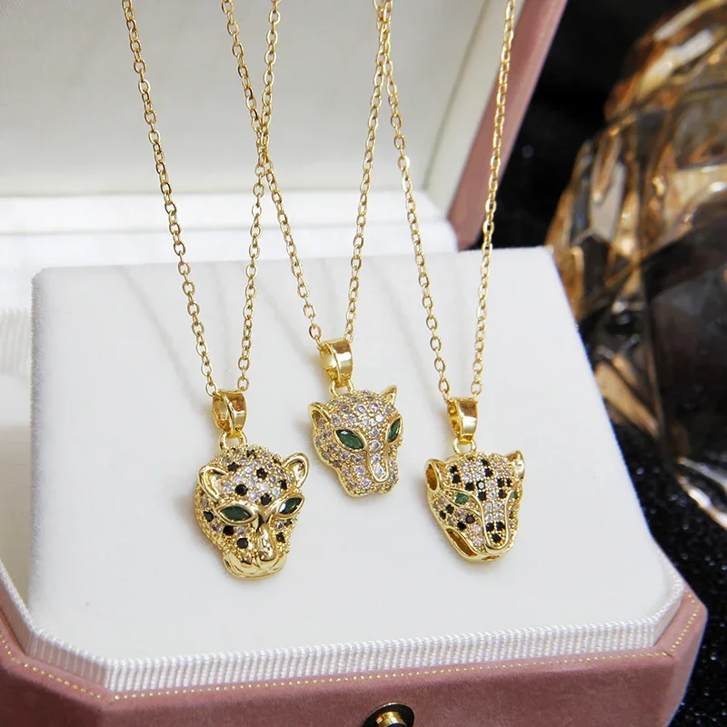 Vintage Fashion Jewelry Brands - Classical Crystal Leopard Pendants&necklaces for Women