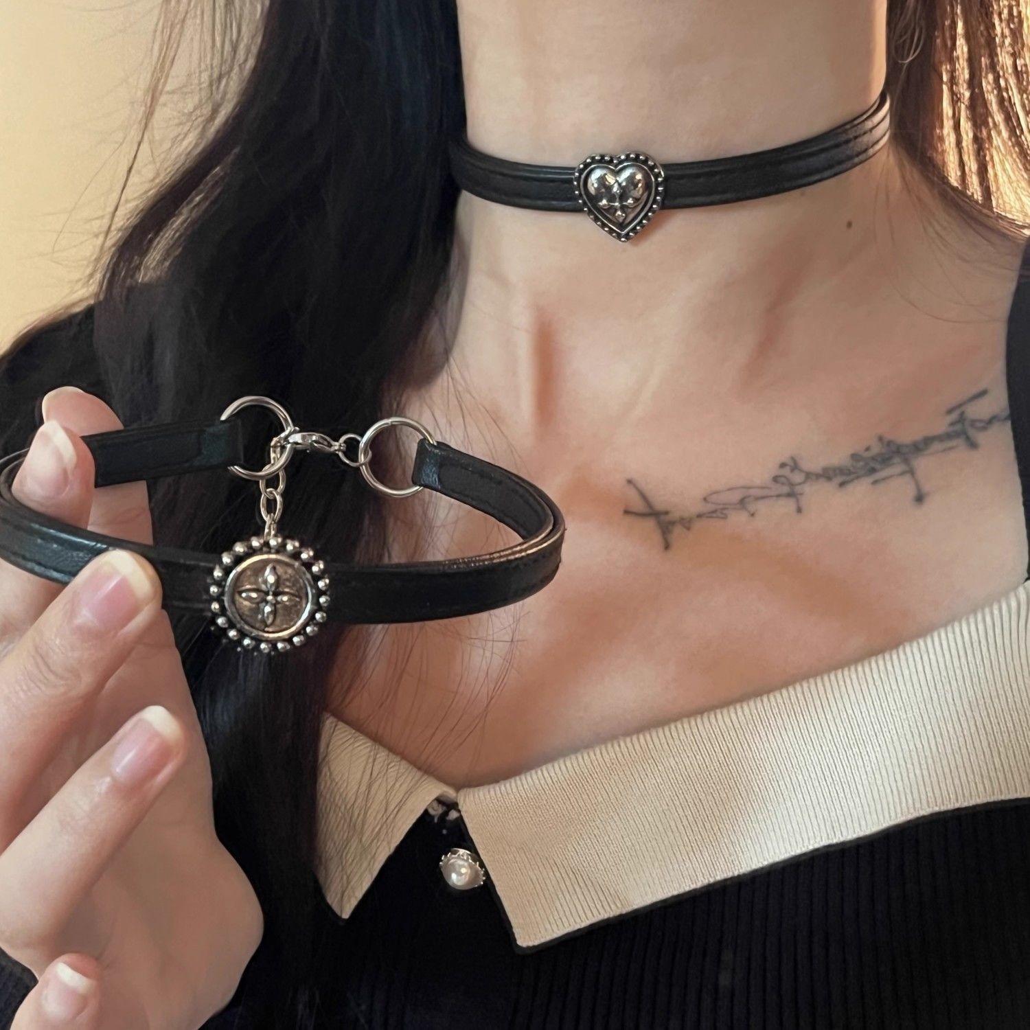 Vintage Fashion Stuff - Vintage Flower Heart Necklace for Women