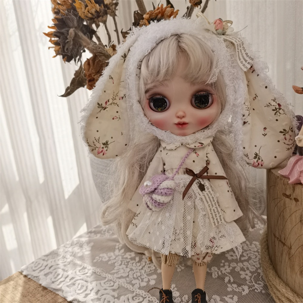 Vintage Fashion Dolls - Blythe Doll Clothes Bunny Ear Hat