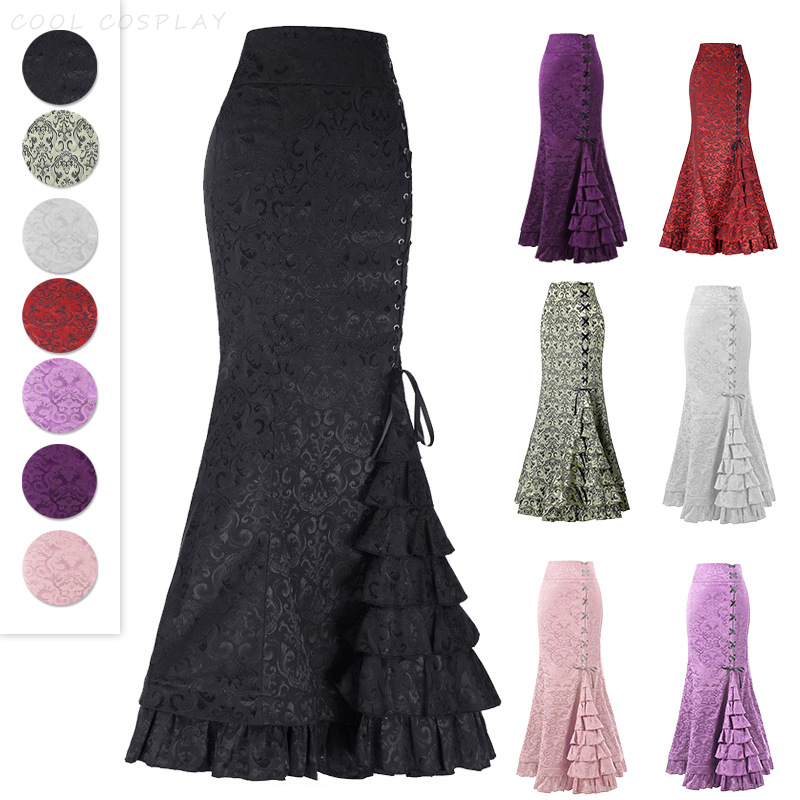 Long Skirts Women Punk Fish Ta - огляд і ціна Vintage Fashion Ai