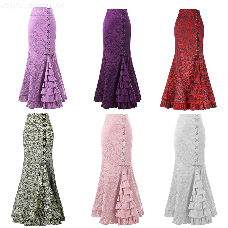 Long Skirts Women Punk Fish Ta - огляд і ціна Vintage Fashion Ai