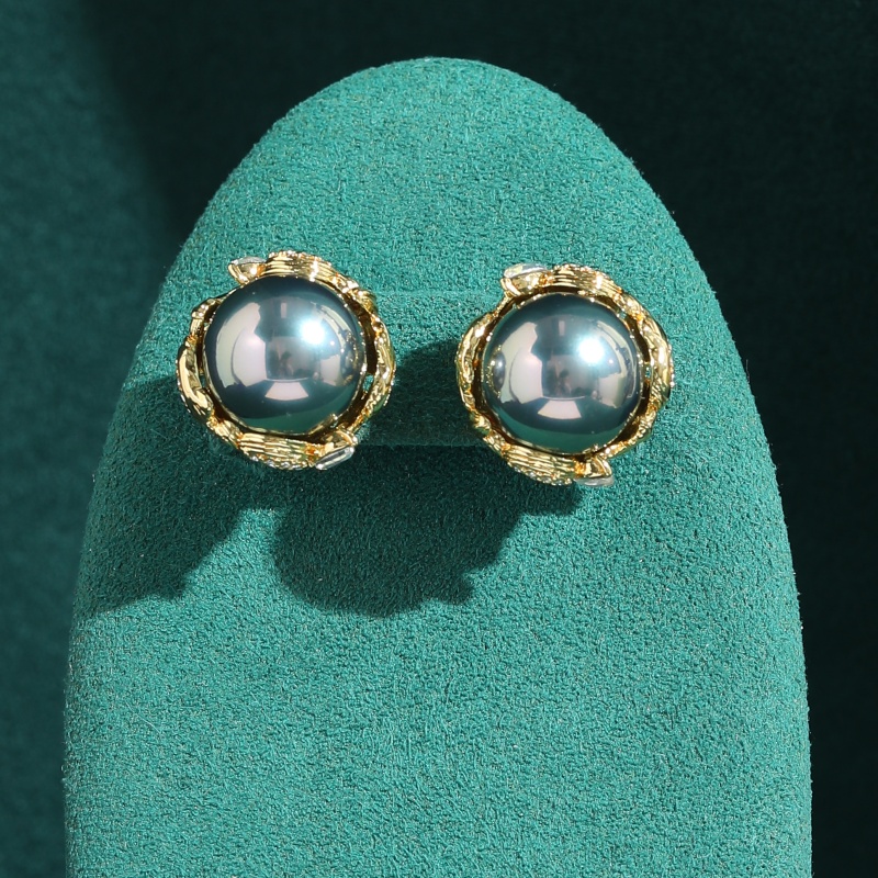 Vintage Grey Pearl Earrings Fo - огляд і ціна Vintage Fashion Jewelry Brands