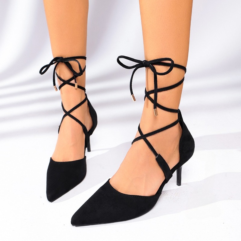 2026 New Summer Women's Solid  - огляд і ціна Vintage Fashion Heels