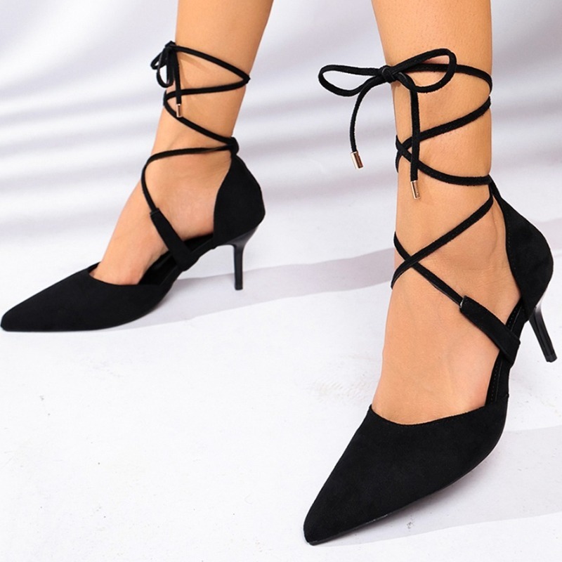 2026 New Summer Women's Solid  - огляд і ціна Vintage Fashion Heels