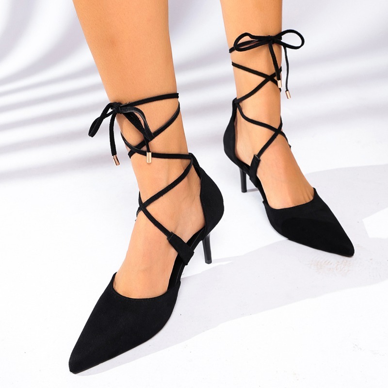 2026 New Summer Women's Solid  - огляд і ціна Vintage Fashion Heels