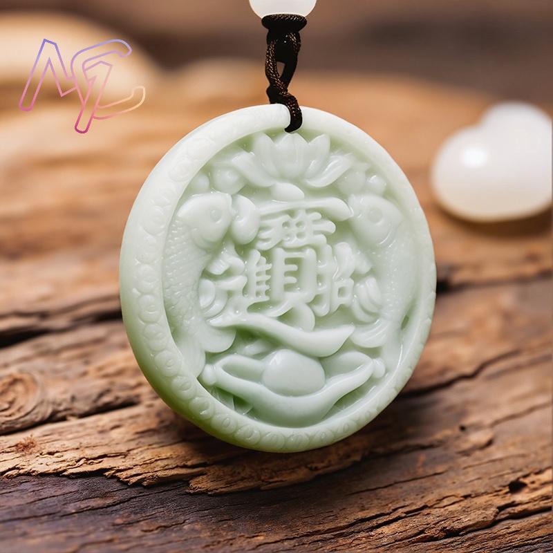 Green Real Jade Carp Fish Pend - огляд і ціна Vintage Fashion Designer
