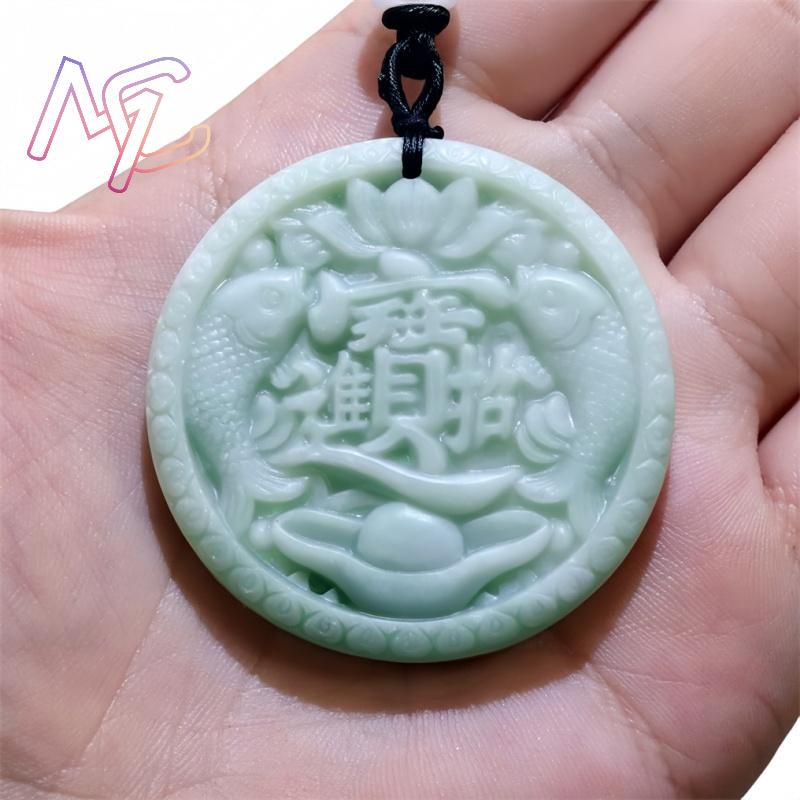 Green Real Jade Carp Fish Pend - огляд і ціна Vintage Fashion Designer