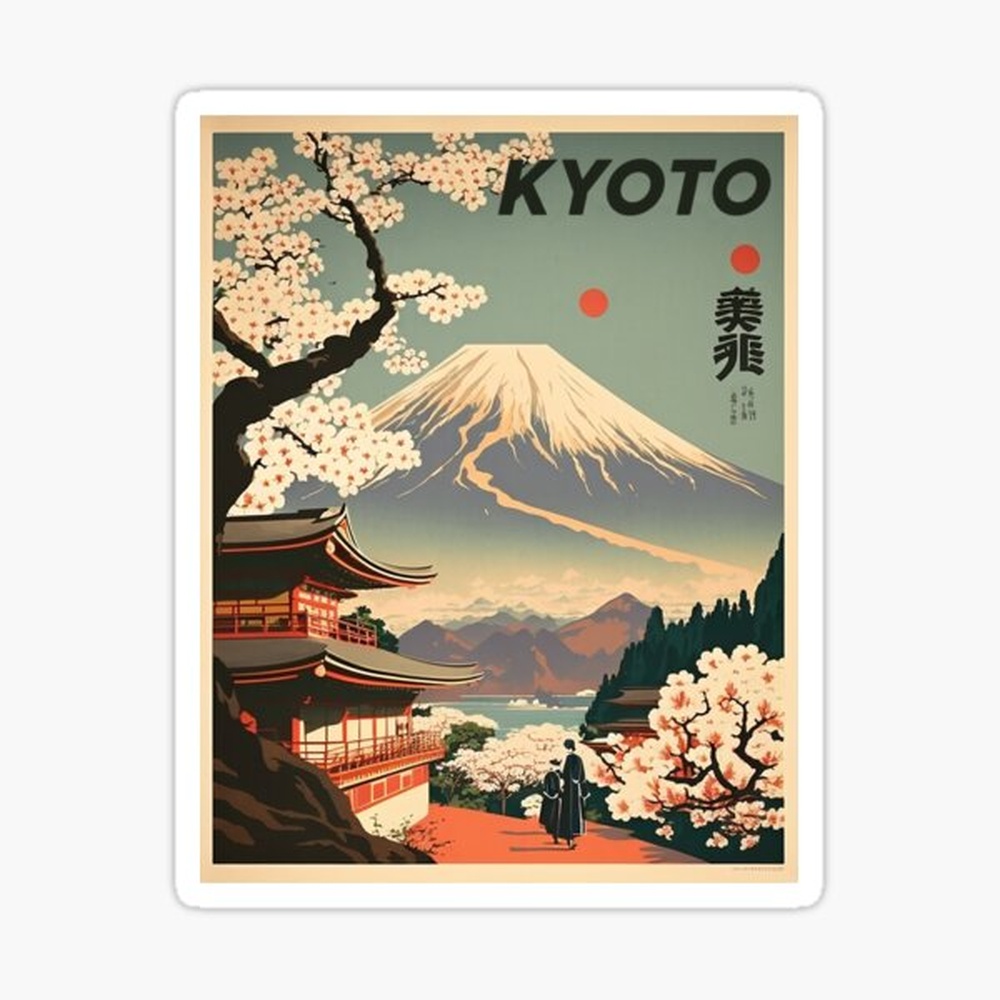 Kyoto Japan Vintage Travel Art - огляд і ціна Vintage Fashion Kyoto