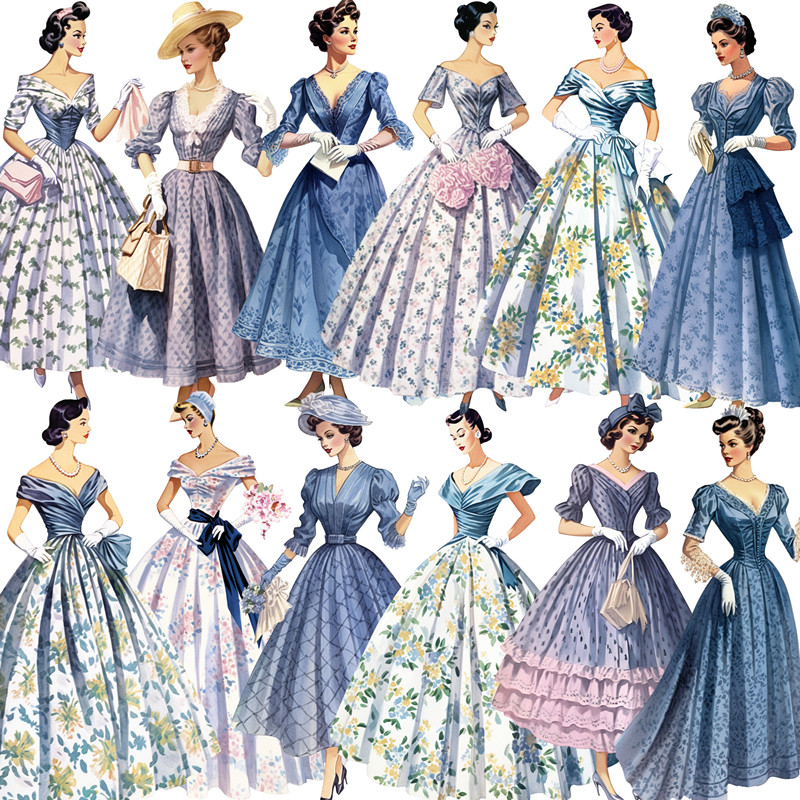 16Pcs/Pack Vintage Retro Fashi - огляд і ціна Vintage Fashion Journal