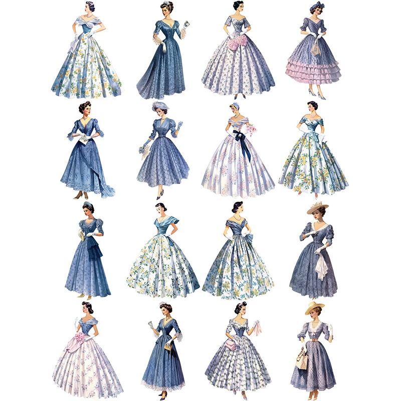 16Pcs/Pack Vintage Retro Fashi - огляд і ціна Vintage Fashion Journal