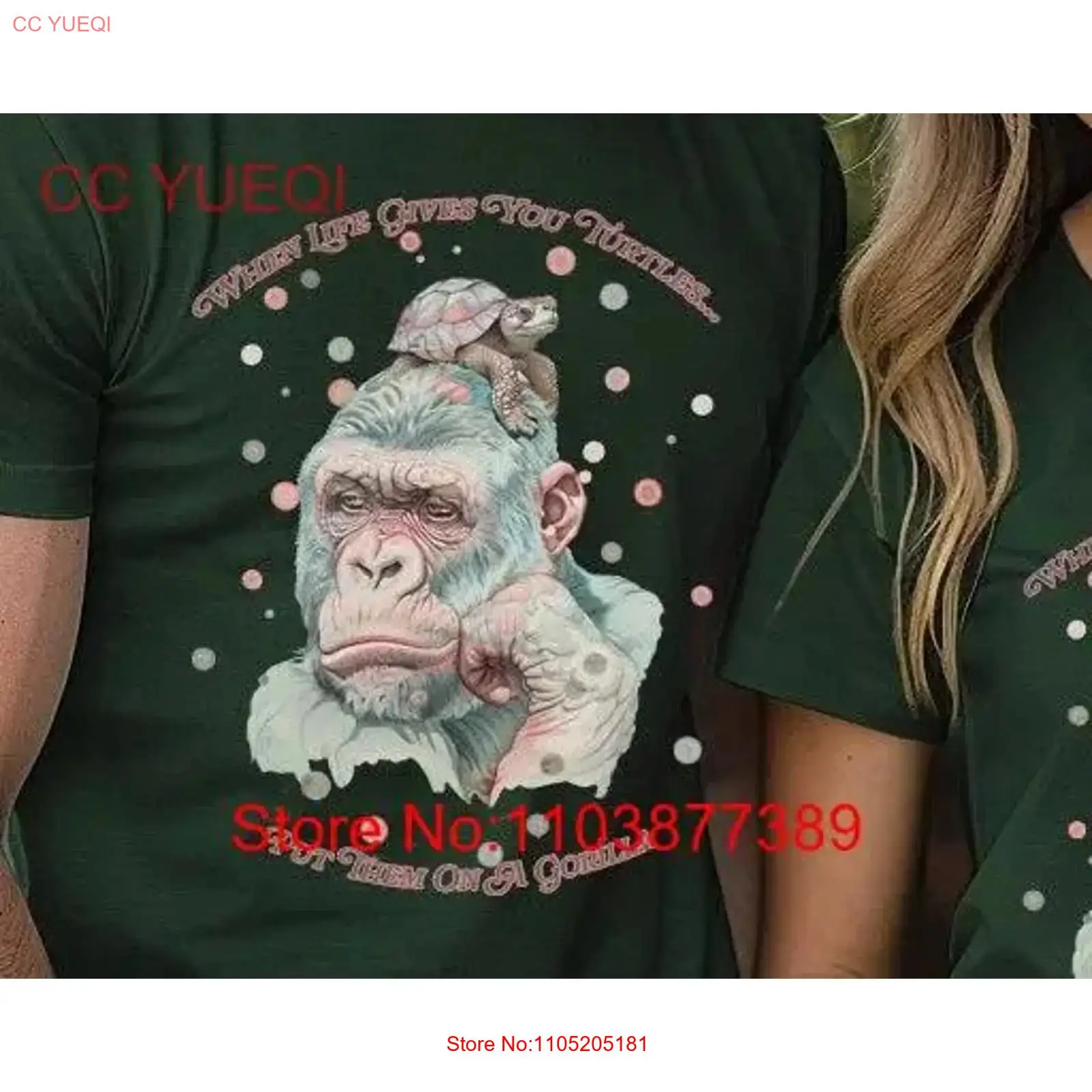 Gorilla T Shirt Turtle Funny W - огляд і ціна Vintage Fashion Stuff