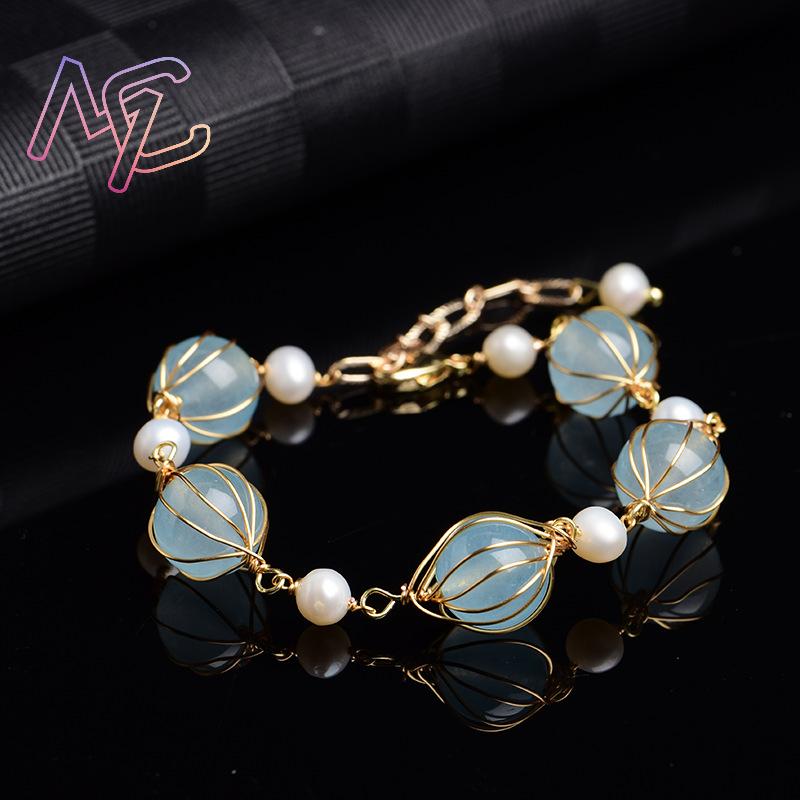 Blue Natural Jade Bead Earring - огляд і ціна Vintage Fashion Designer