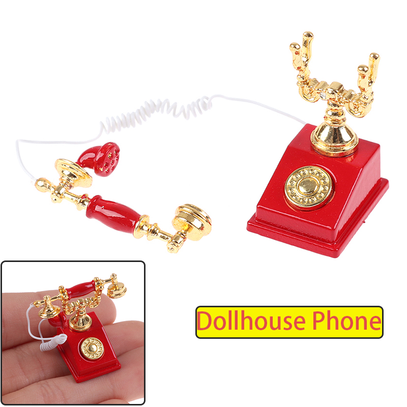 1:12 Vintage Phone Dollhouse M - огляд і ціна Vintage Fashion Houses