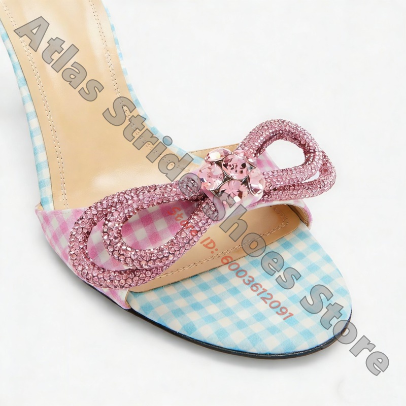 Women Red White Gingham Check  - огляд і ціна Vintage Fashion Heels