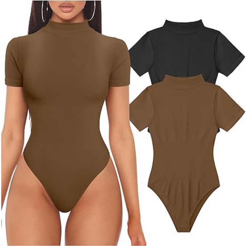 Short Sleeve Turtleneck Bodysu - огляд і ціна Vintage Fashion Ai