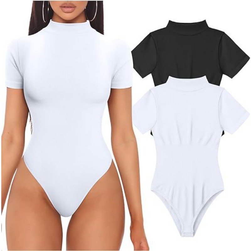Short Sleeve Turtleneck Bodysu - огляд і ціна Vintage Fashion Ai