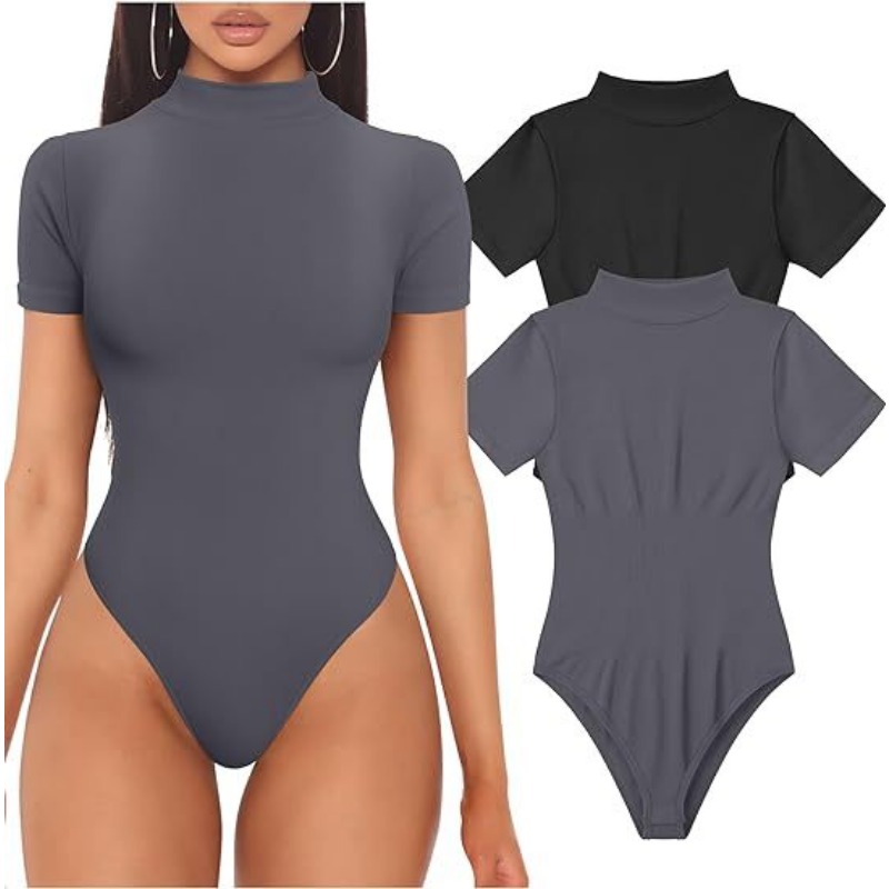 Short Sleeve Turtleneck Bodysu - огляд і ціна Vintage Fashion Ai