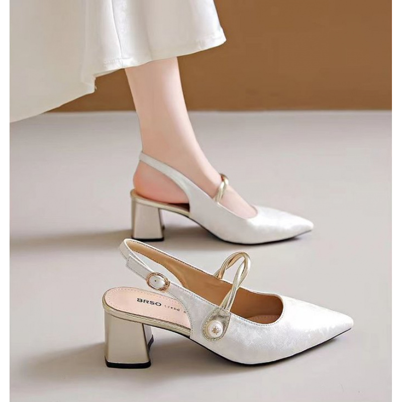 2026 Elegant Women Pointed Toe - огляд і ціна Vintage Fashion Heels