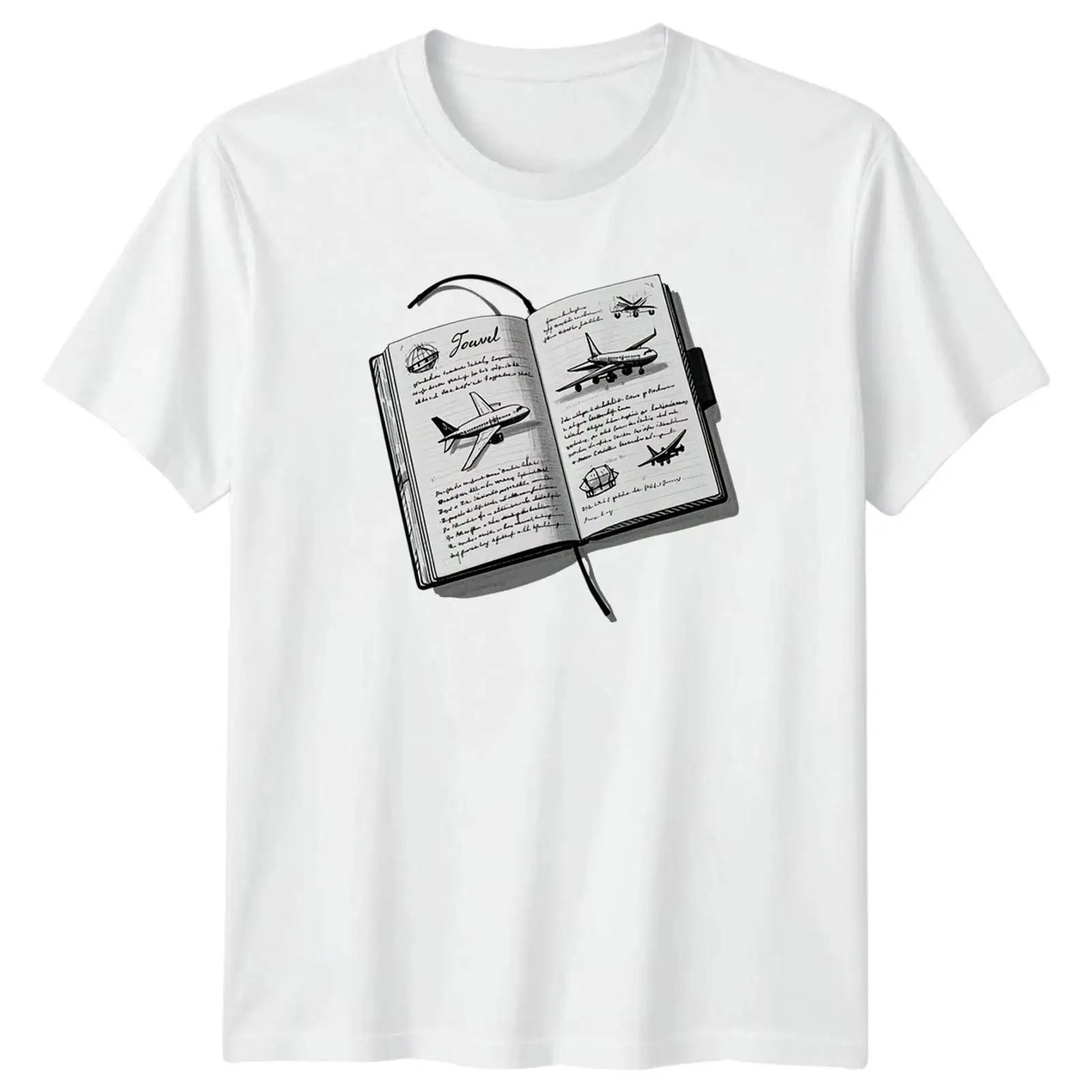 Travel Journal Sketch T Shirt  - огляд і ціна Vintage Fashion Journal